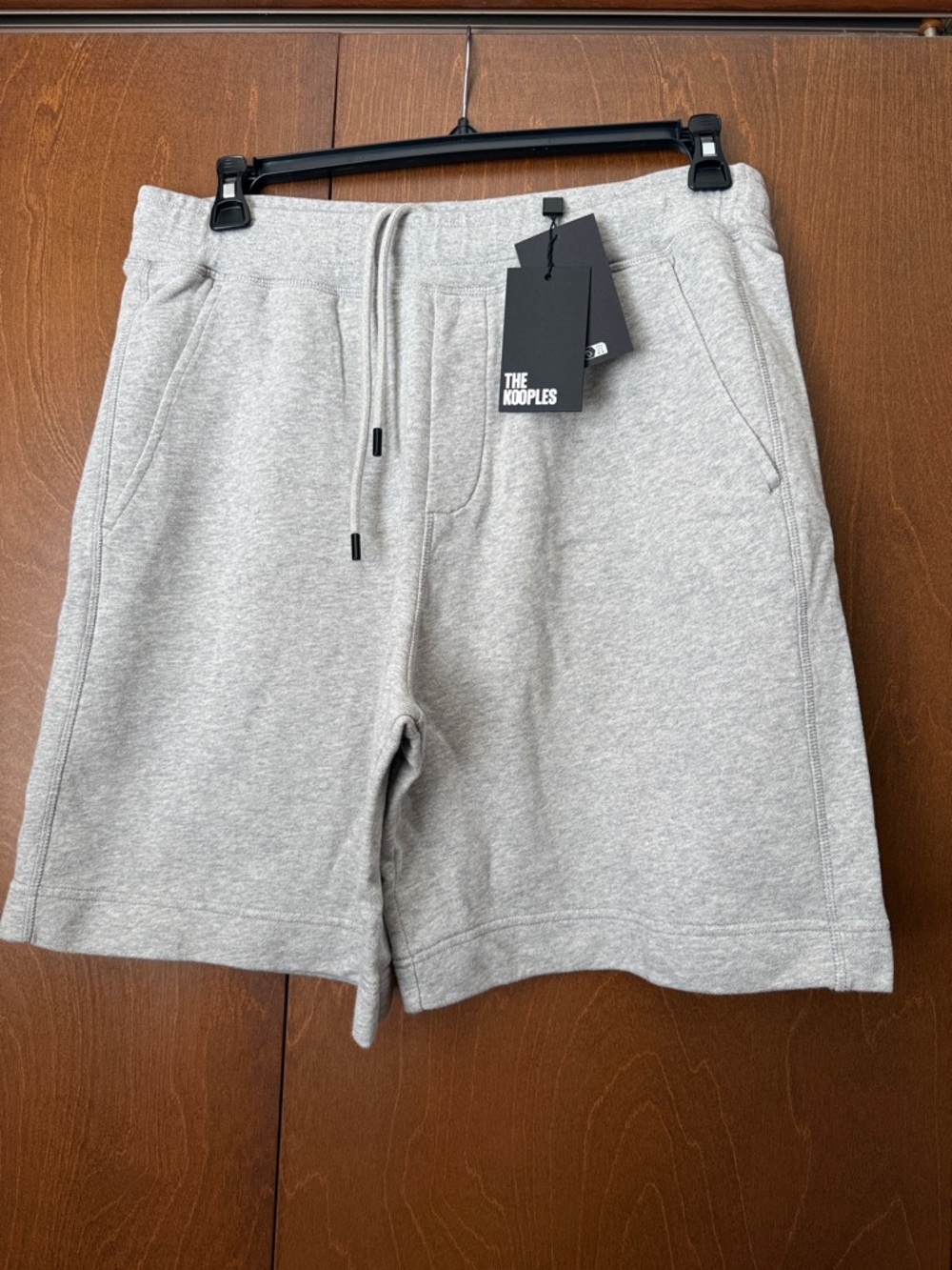 The Kooples Logo Gray Sweat Shorts NWT Sz  Lg Ret $175
